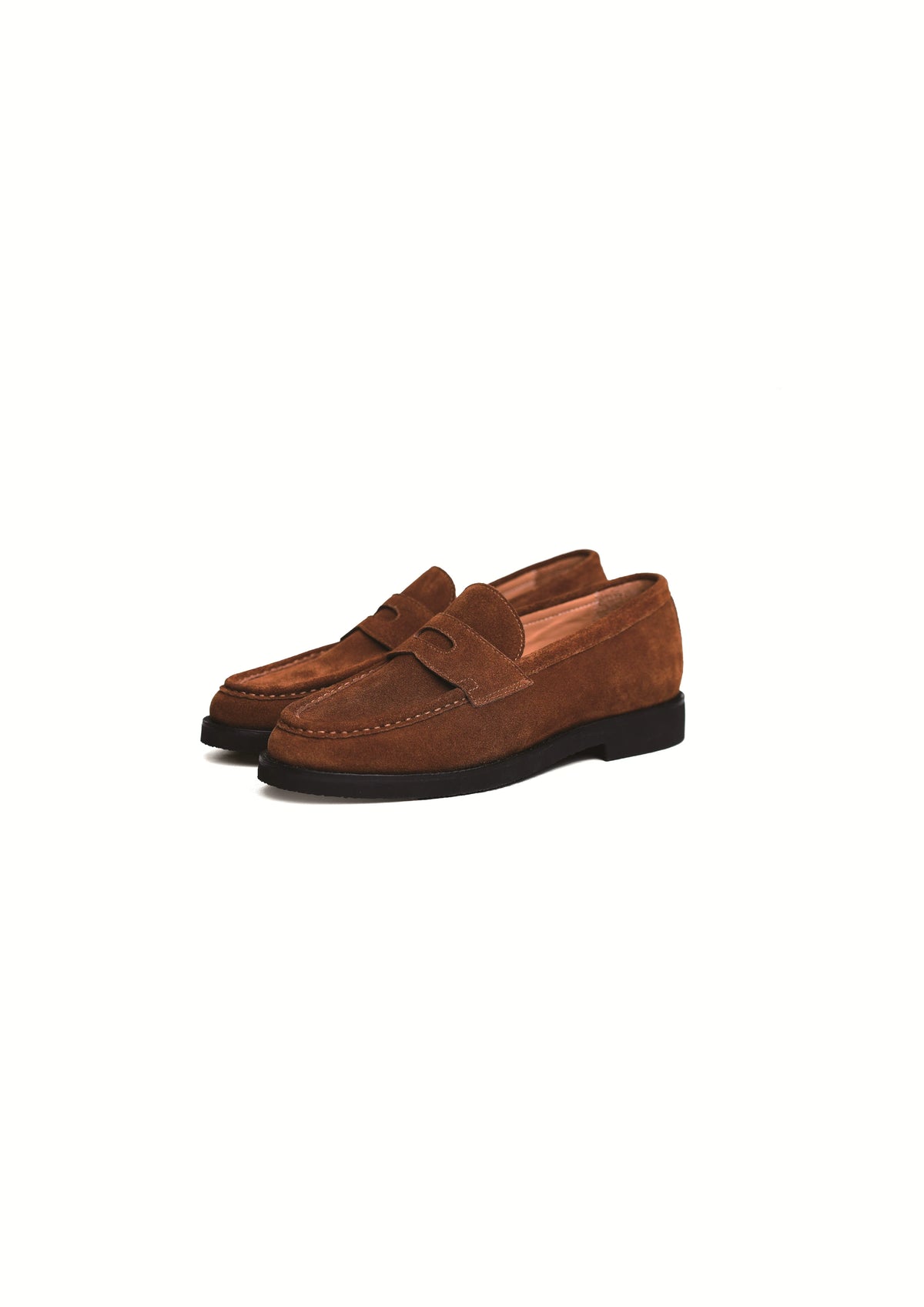TERRAKOO Leather Slip-On Round-Toe Loafer