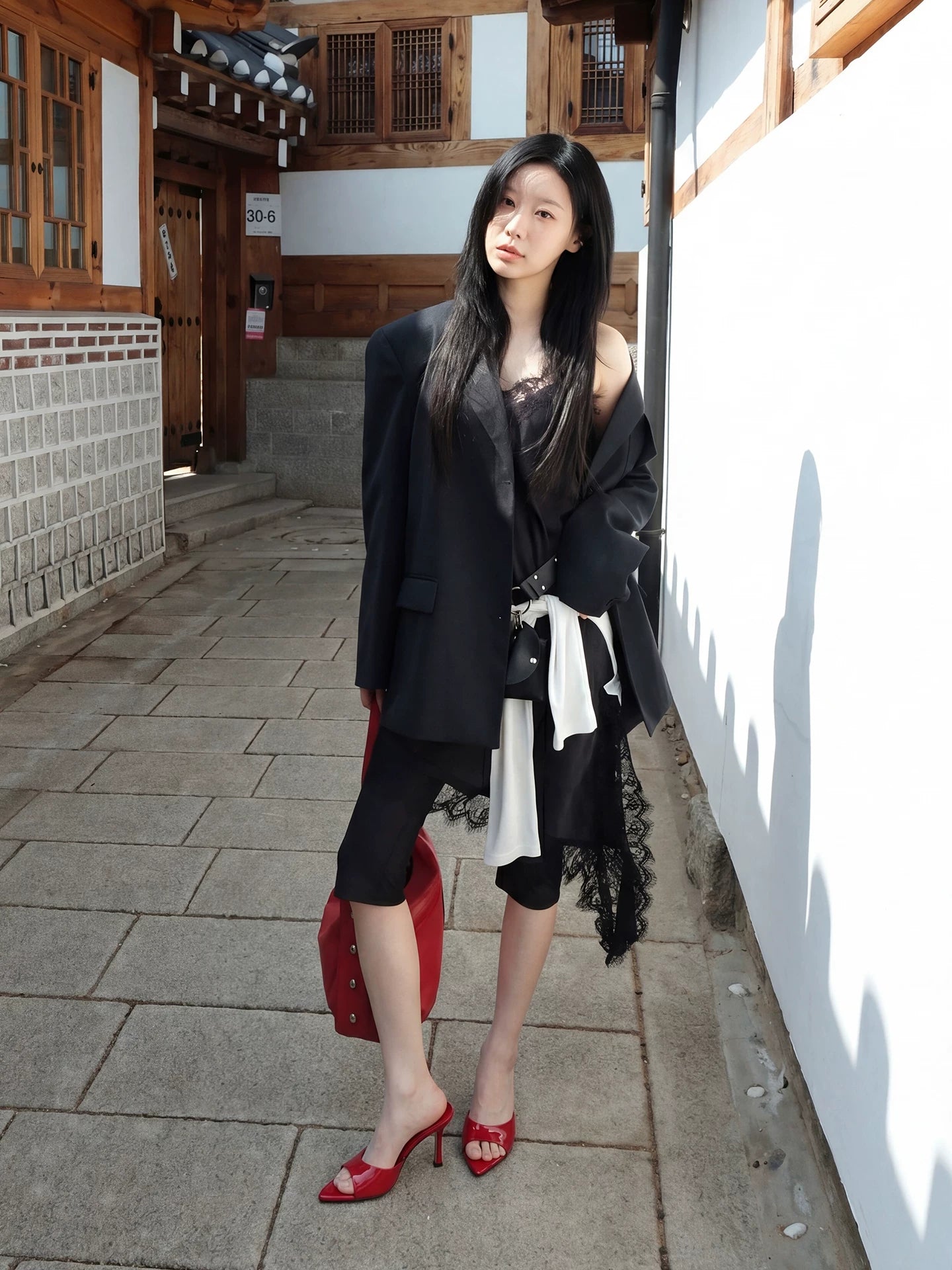 Mooreyu Open-Toe Stiletto Heel Sandal