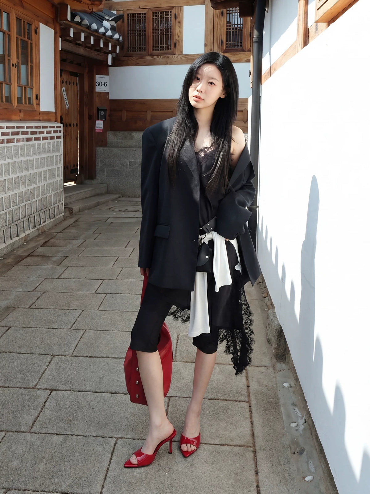 Mooreyu Open-Toe Stiletto Heel Sandal