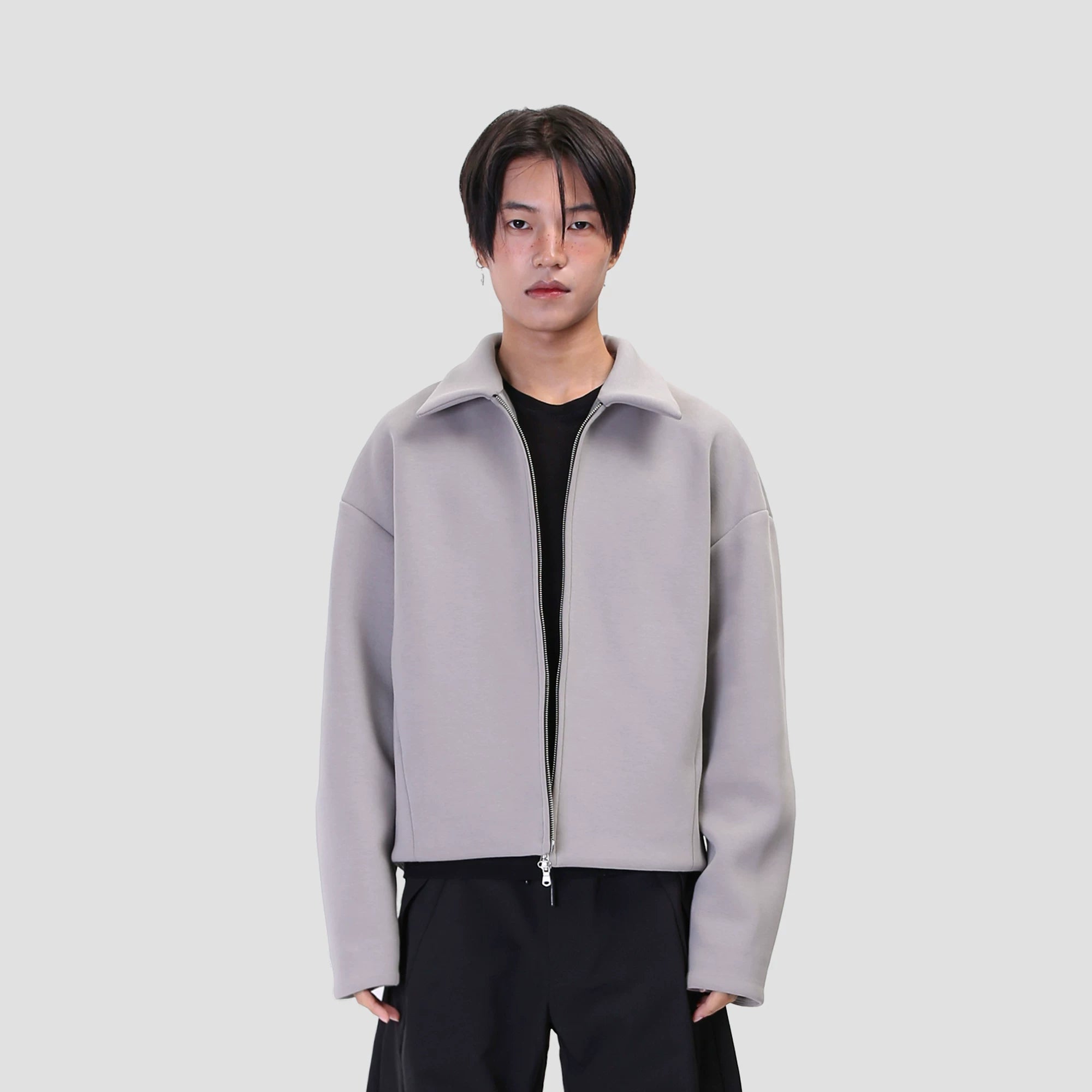 SOUTHFISH executive minimalist boxy shoulder cardigan jacket