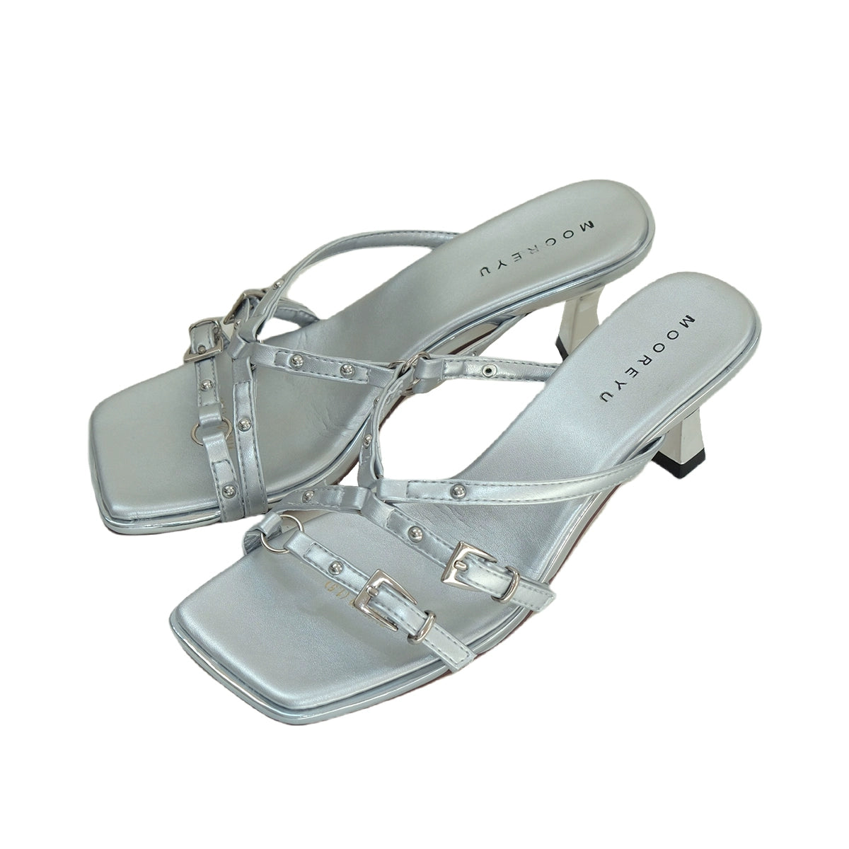 Mooreyu Open-toed Evening Breeze with Thin Heels and Cool Slippers