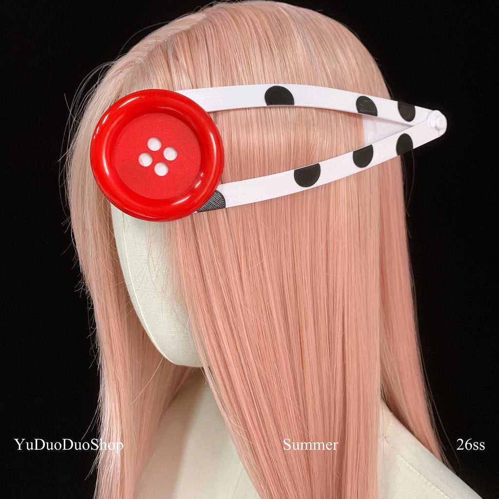 YuDuoDuo Red Polka Dot Plastic Bag Charm