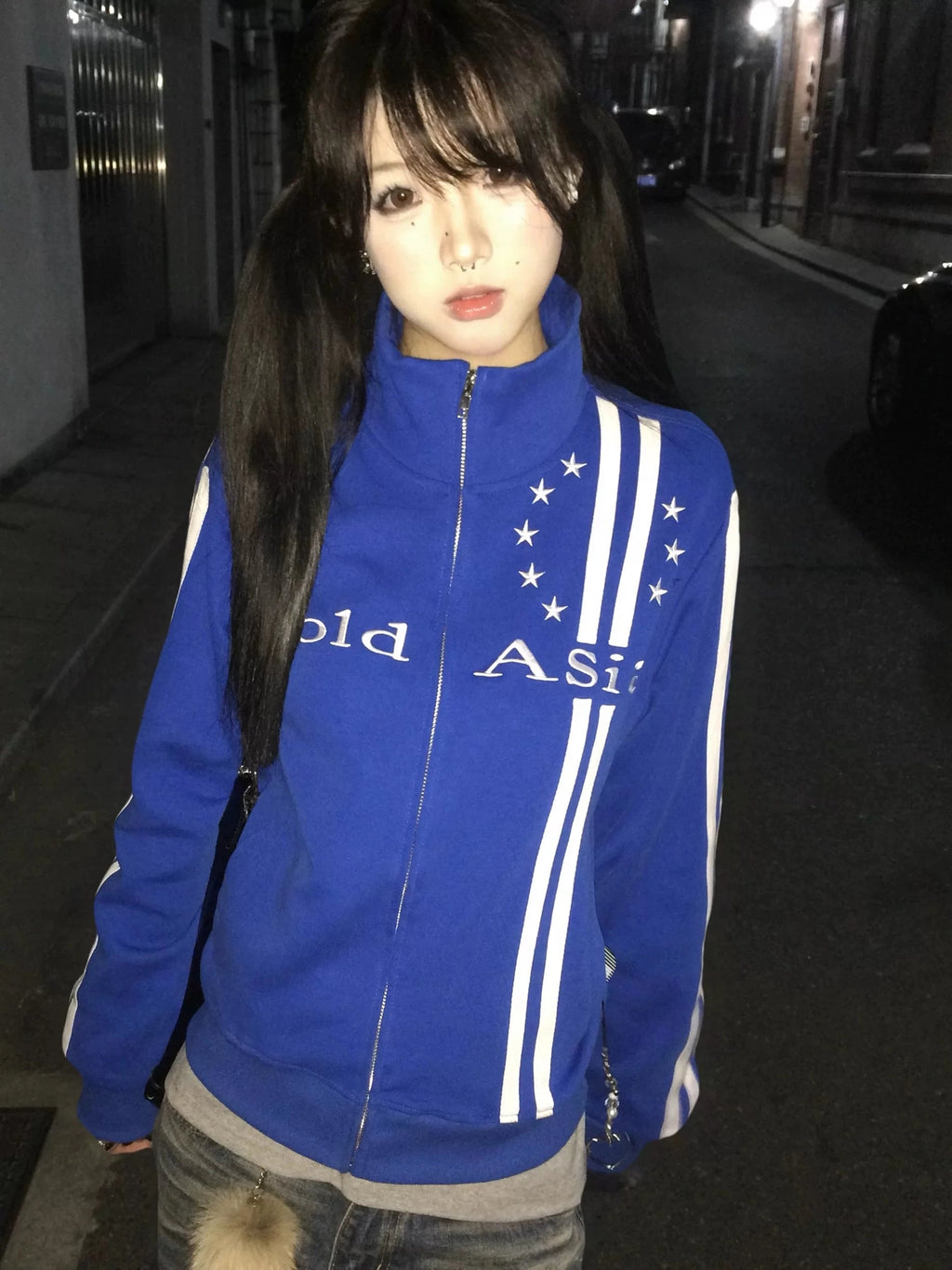 ColdAsia Embroidered Webbing Stand-up Jacket