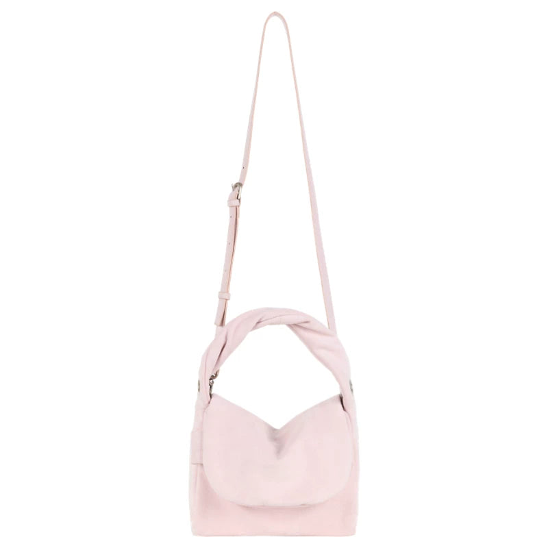DirtySix Soft Fufu Suede Padded Small Square Bag