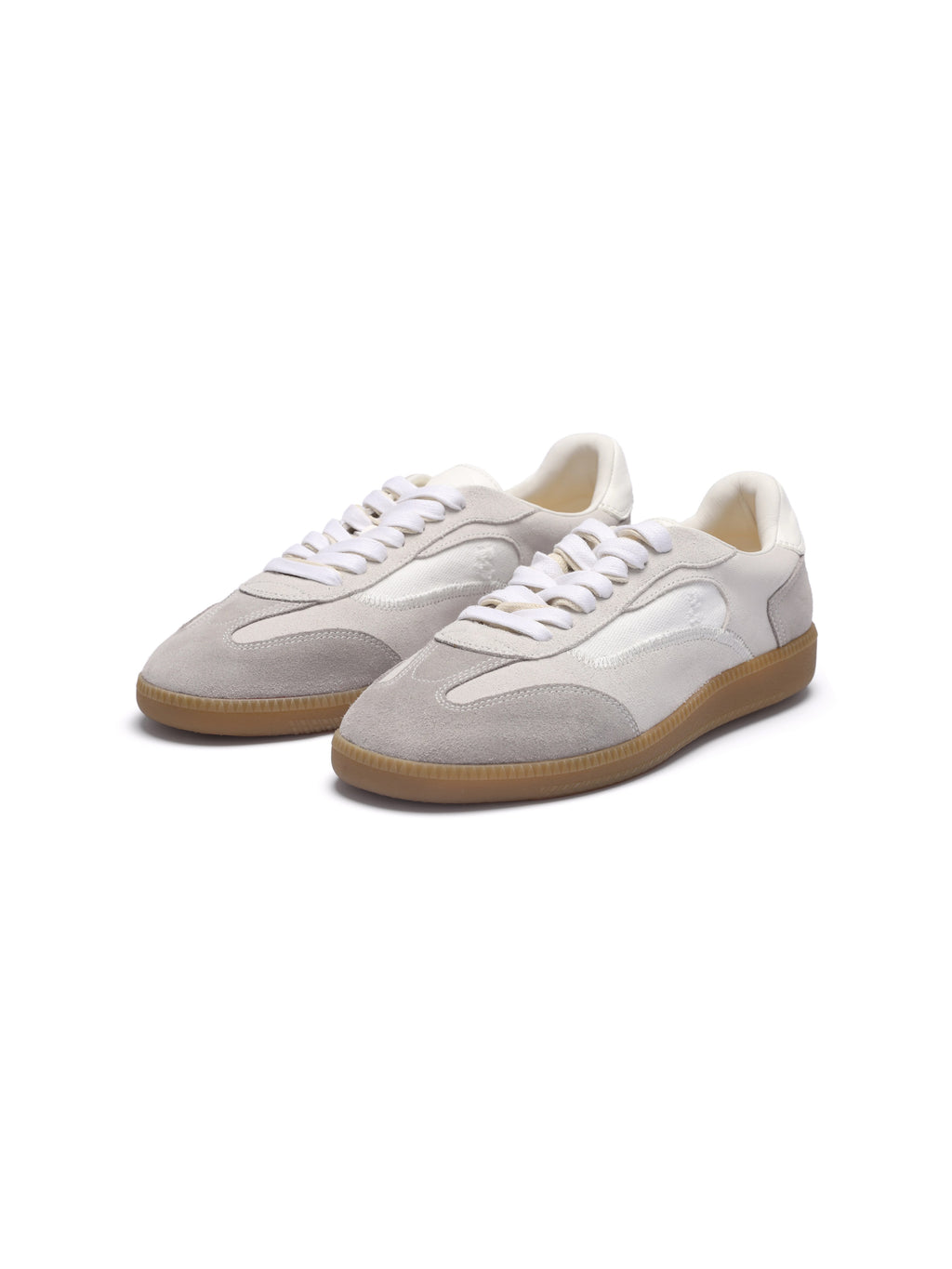 VOWPROGRESS Suede Cowhide Hand-Stitched Lace-Up Training Sneaker