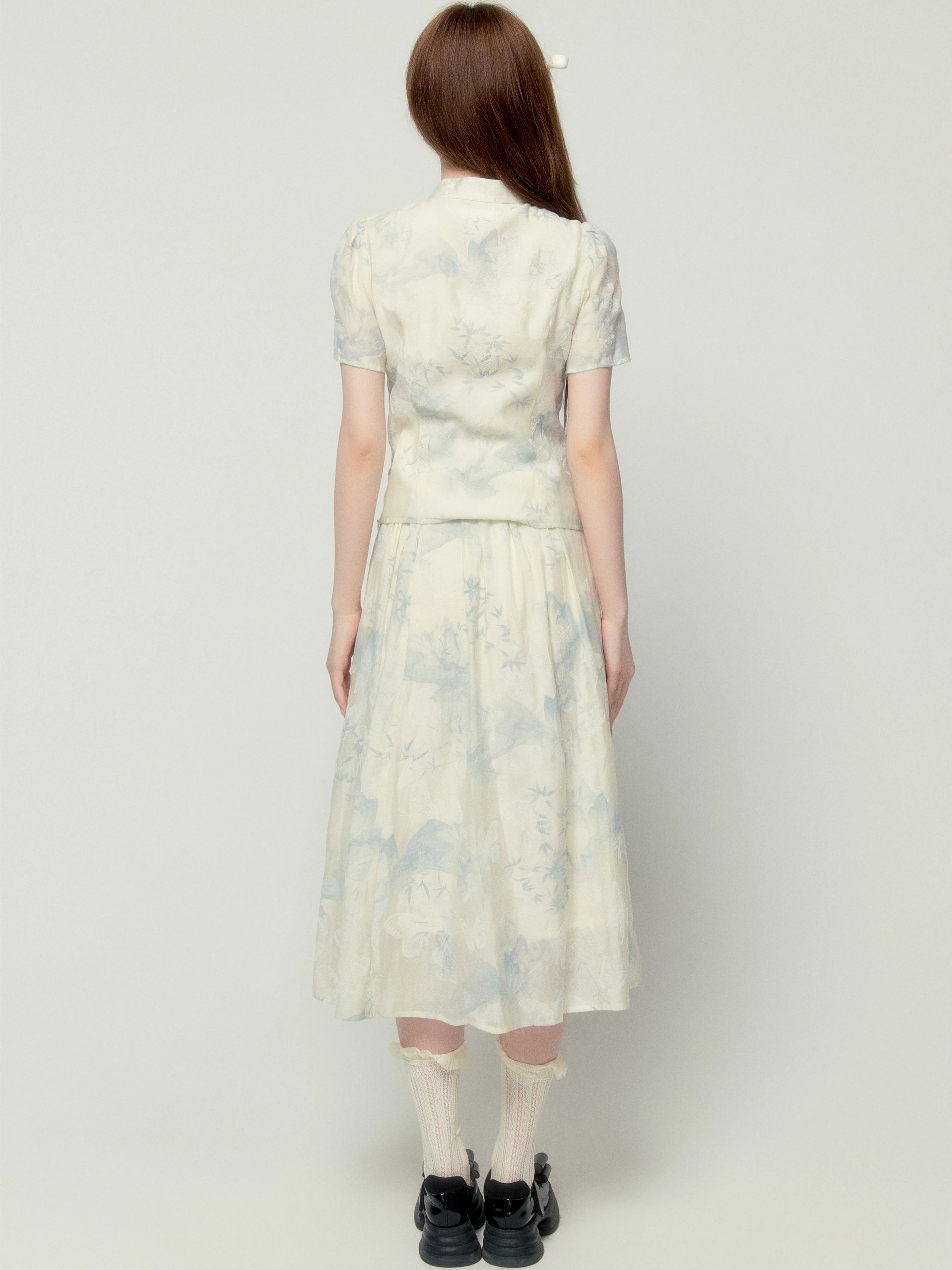 LOST FOREST New Chinese Versatile Suit Long Dress