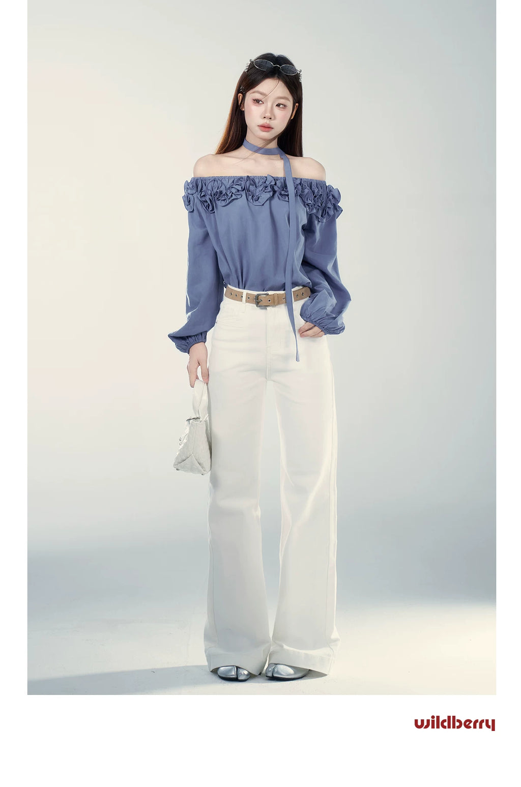 Wildberry High Waist Versatile Straight Flared Jeans