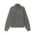VLABMADE Speckled Half-Zip Stand-Collar Knit Sweater