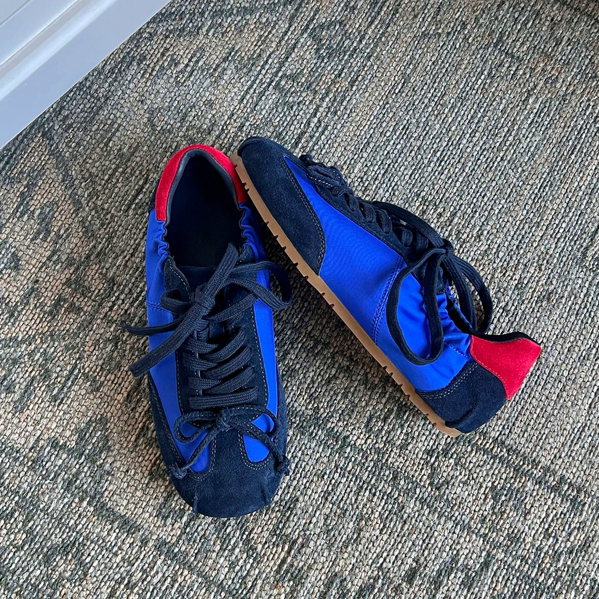Lidaren Produced Leather Lace-Up Ballet Sneaker