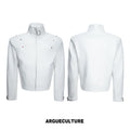 ArguE CulturE Crocodile-Embossed Faux Leather Cropped Jacket