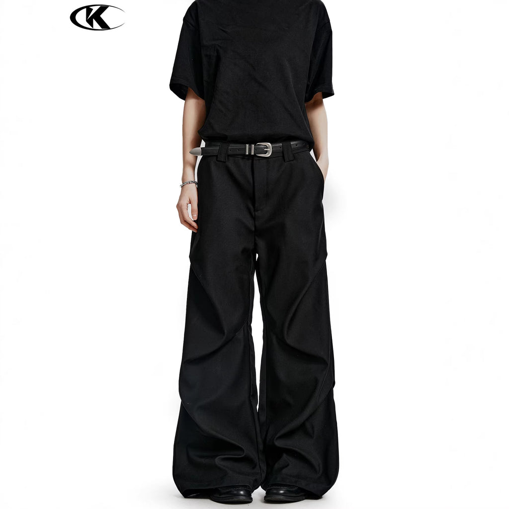 11KN Pleated Straight Leg Trousers