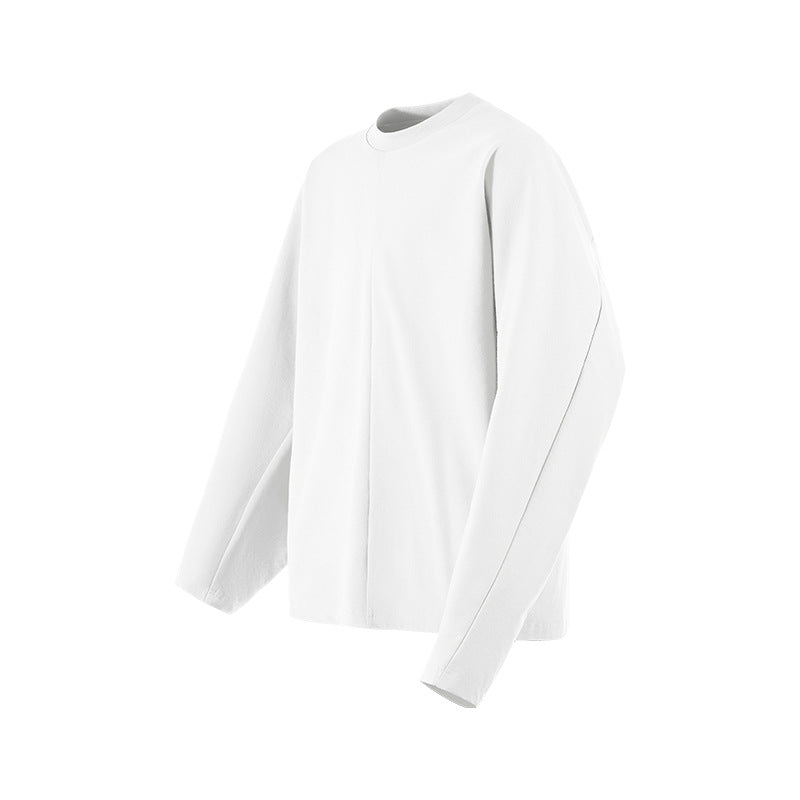 Inflation Scimitar Sleeve Casual Top Bottom Shirt