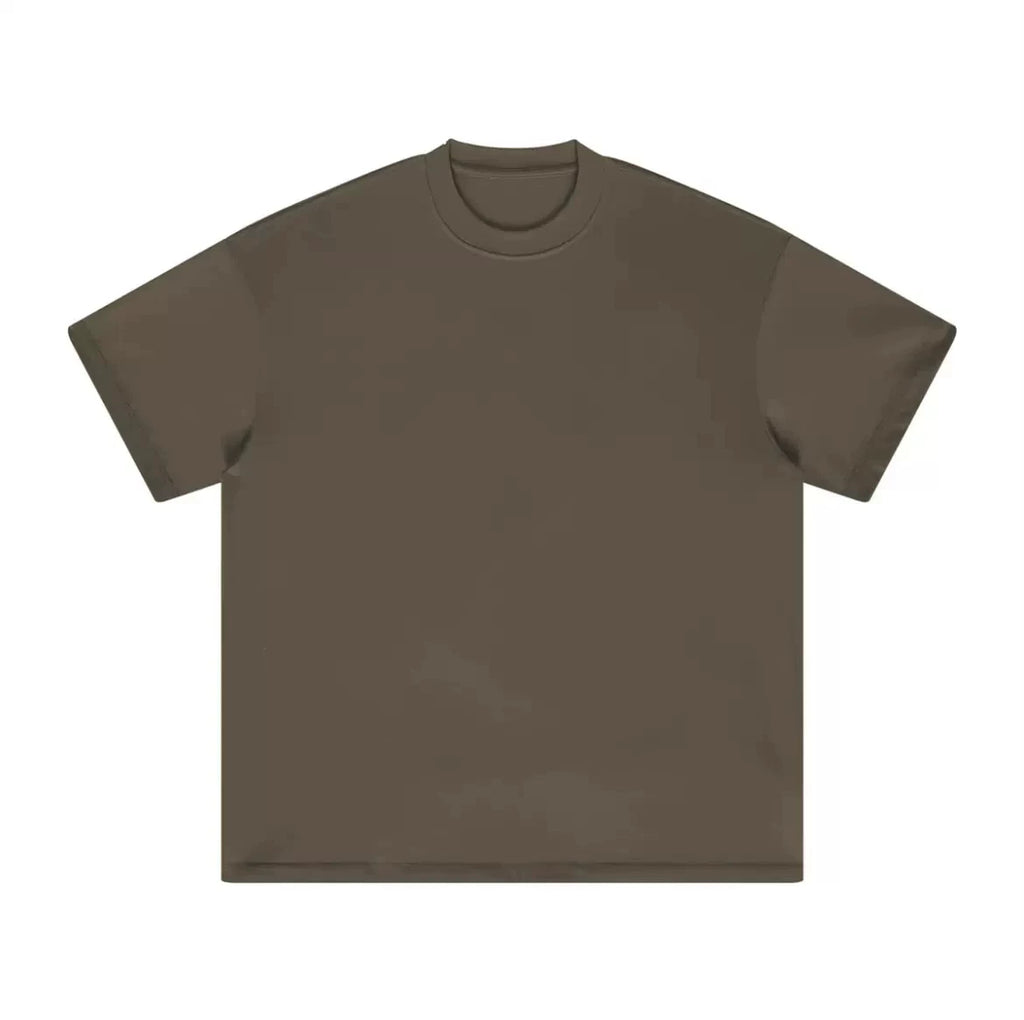 Blank: Map Oversized Small Neckline Casual Tee