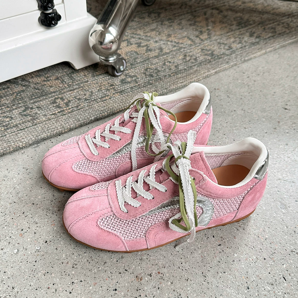 Lidaren Produced Mesh Woven Lace-Up Training Sneaker