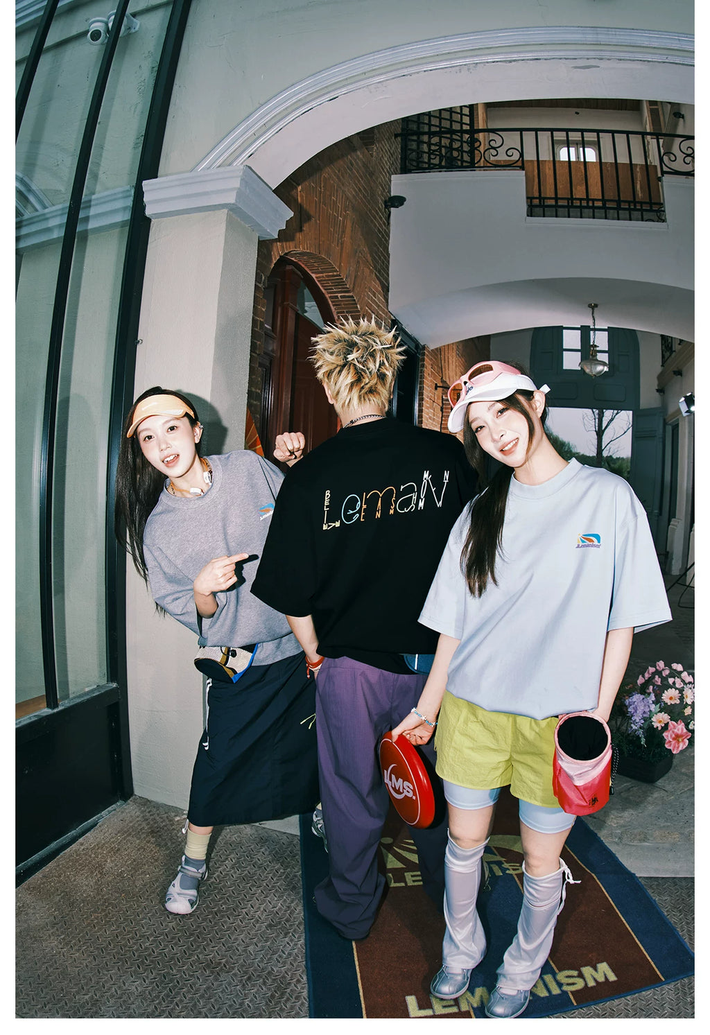 Lemanism Colored Alphabet Loose Casual Tee