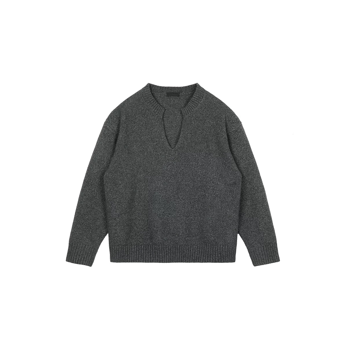 Plus No Logo V Neck Soft and Warm Knitting Shirt
