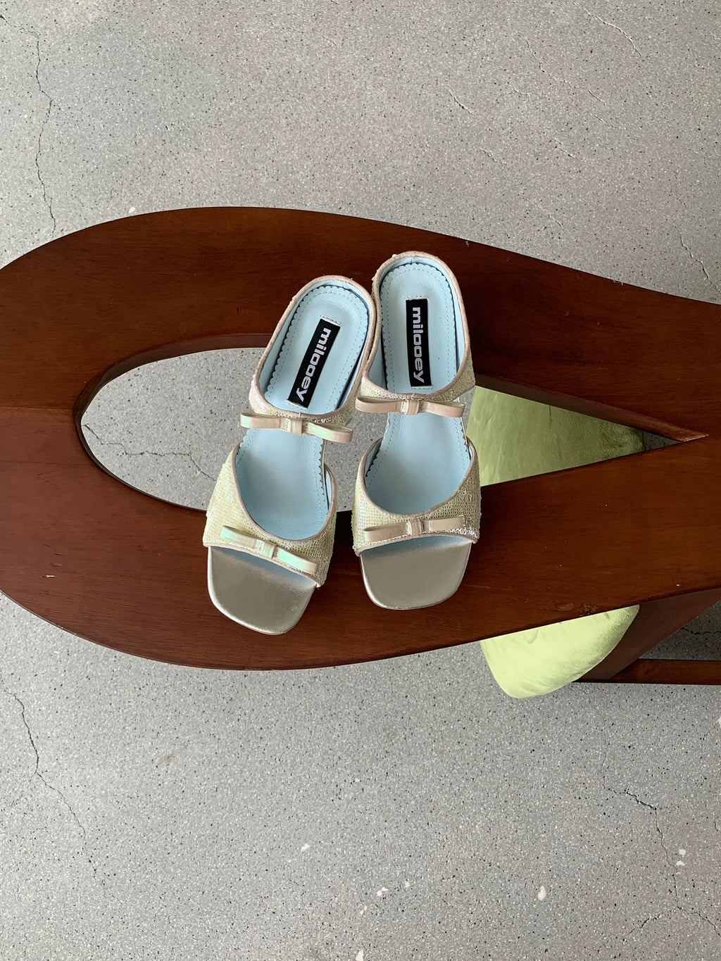 MILOOEY Leather Open-Toe Wedge Platform Sandal