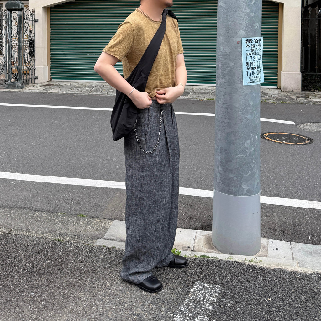 Anniehall Linen 260g Breathable Wide-Leg Pants
