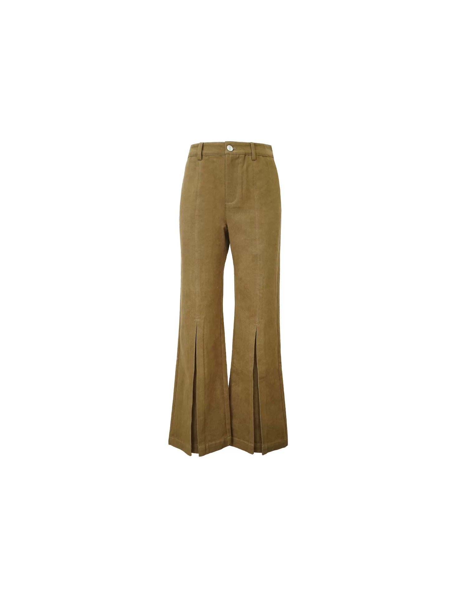 KELIFAN High-waisted Slim Flared Denim Wide-leg Pants