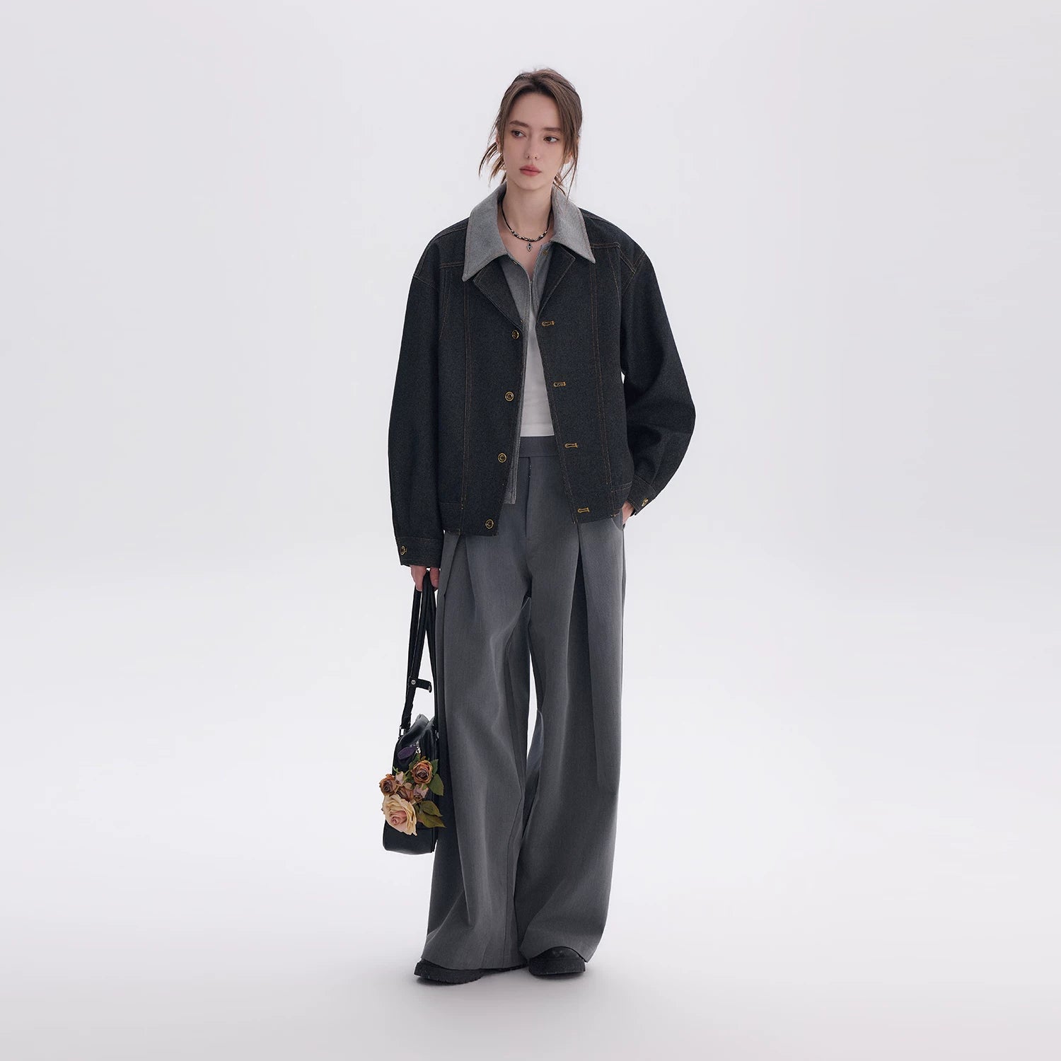 CHOR Fake Two-piece Casual Lapel Jacket