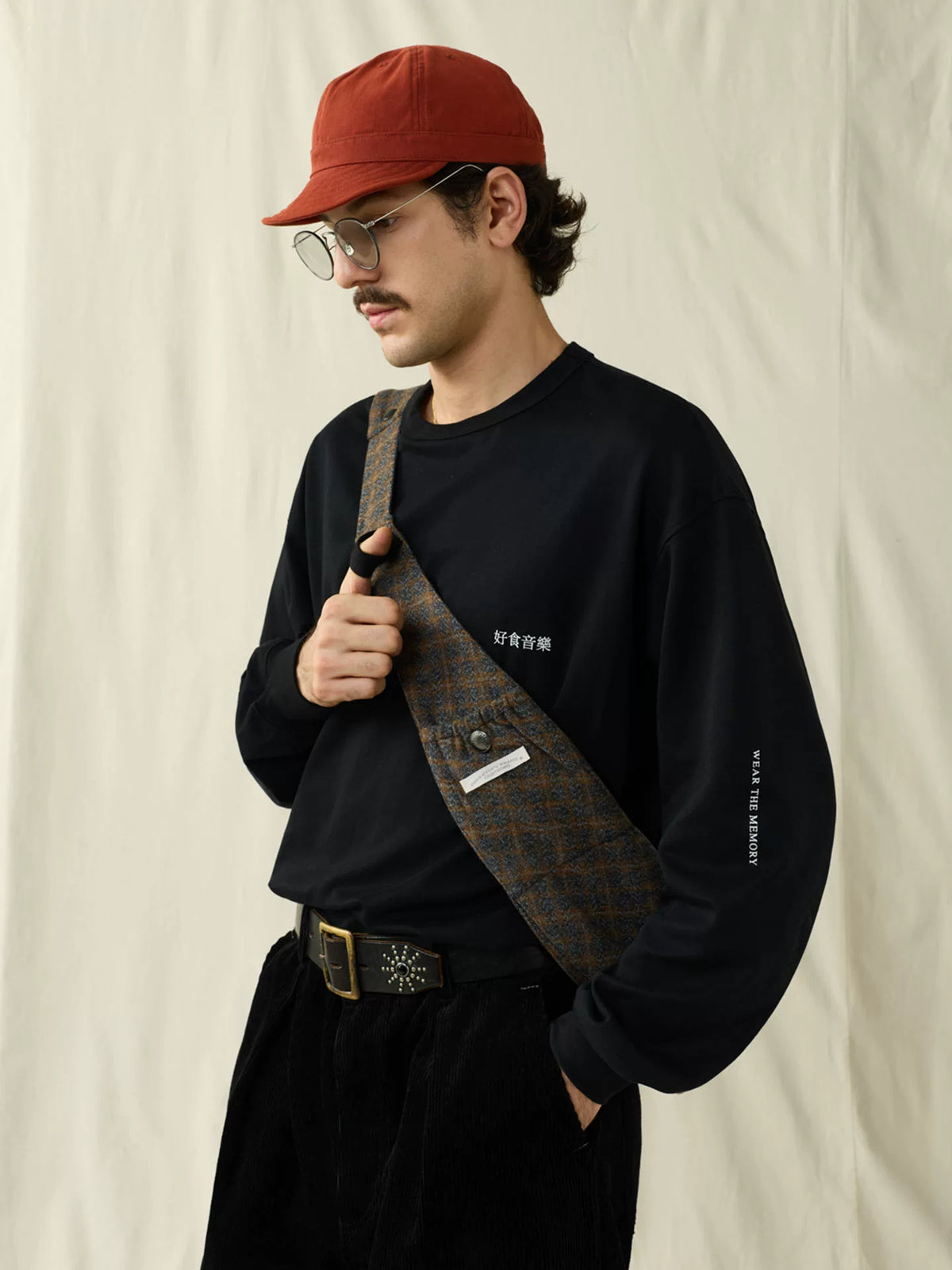 SUPERTOFU Blue Twill Sculptural Hobo Bag