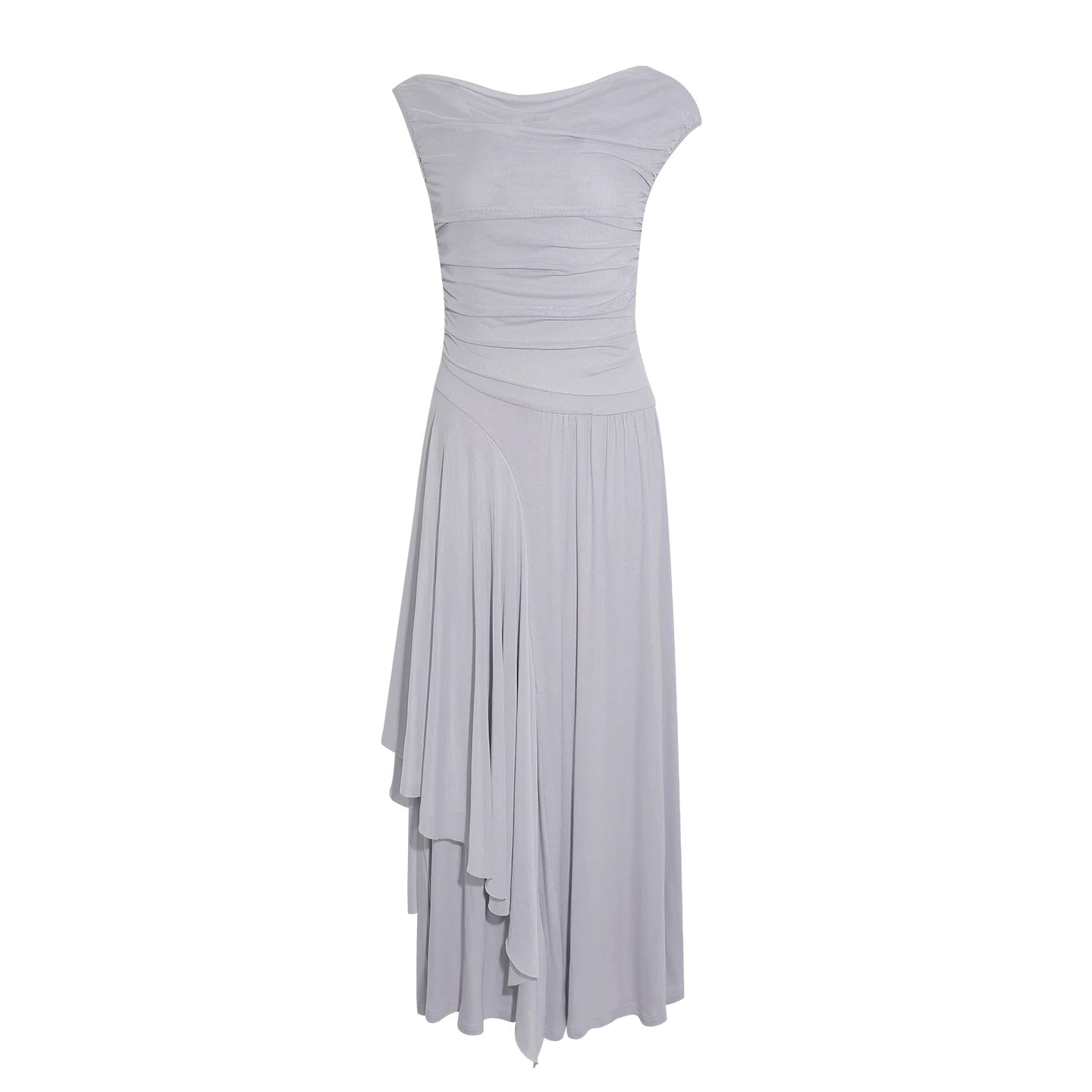 Wildberry Slanted Shoulders and Waist Long Skirt