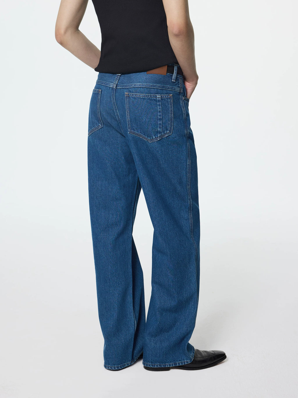 TERRAINCOGNITA Indigo Washed Straight-Leg Relaxed Jeans