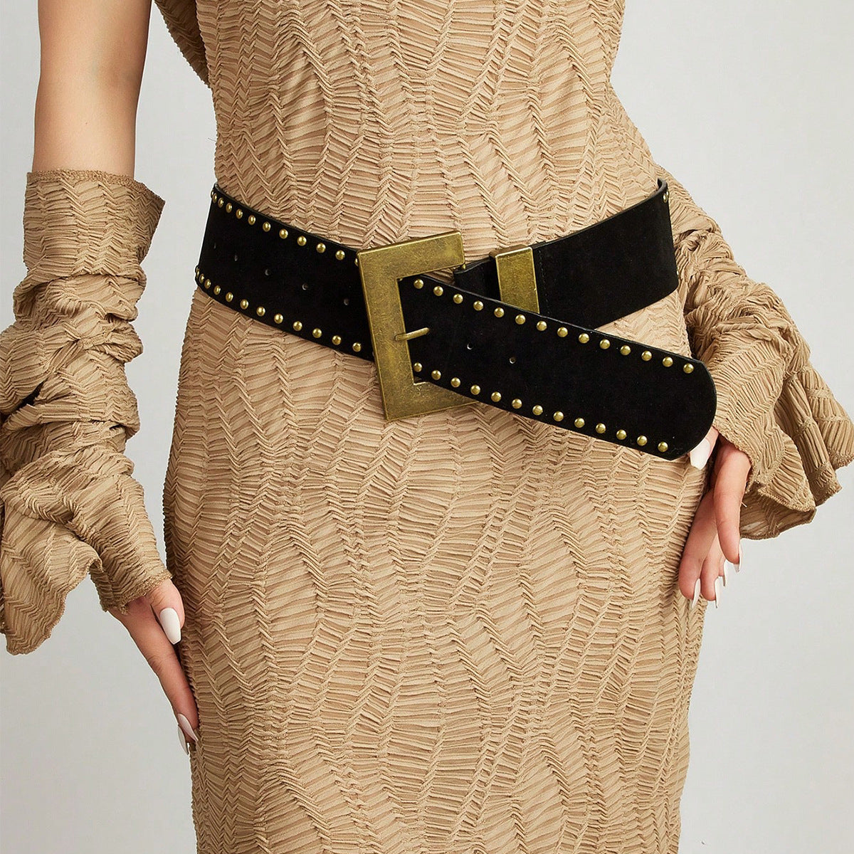 Intertek Punk Style Willow Nails Personality Versatile Snap Belt