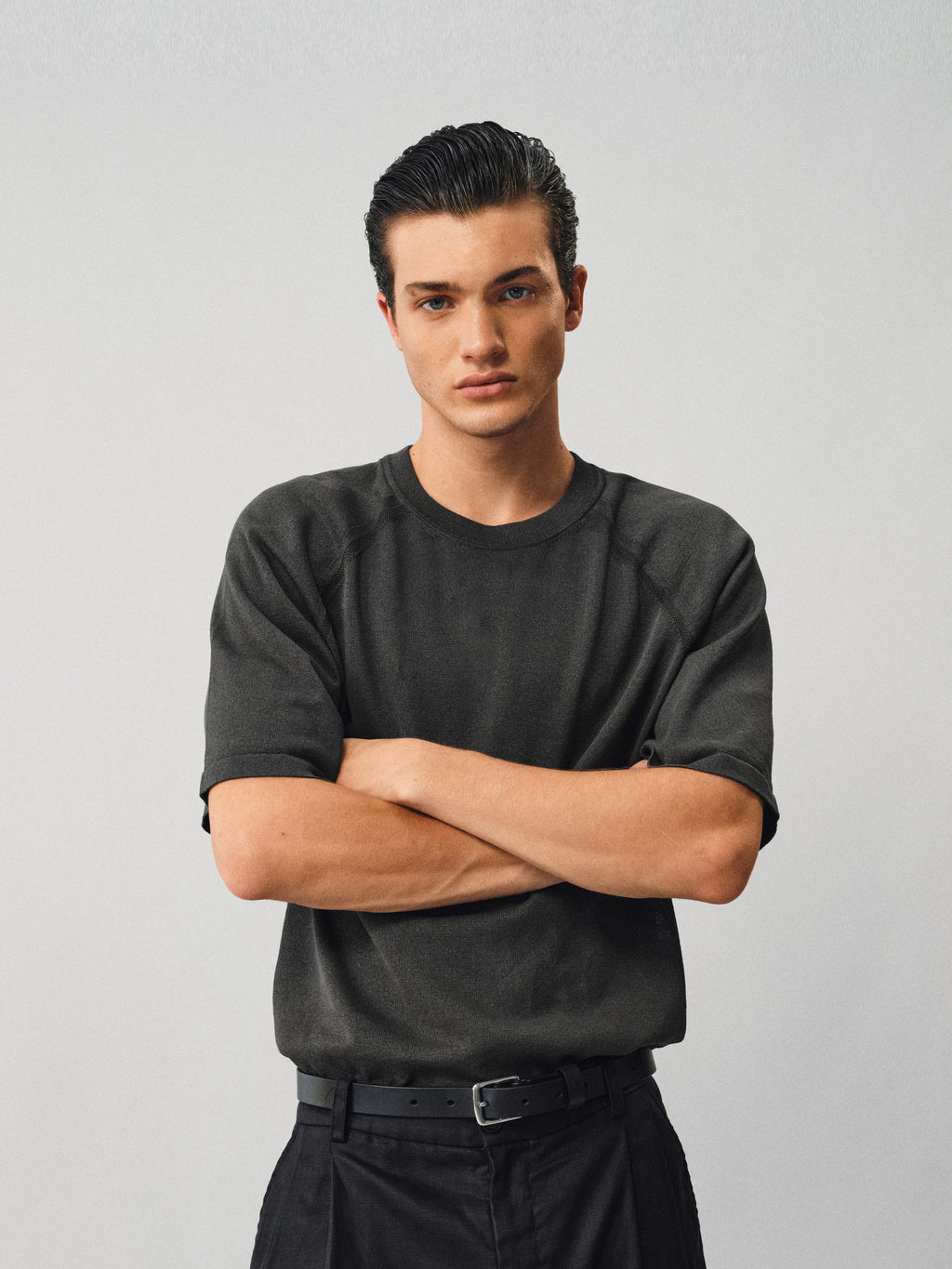 NONRADICAL Washi Yarn Blend Breathable Relaxed Tee