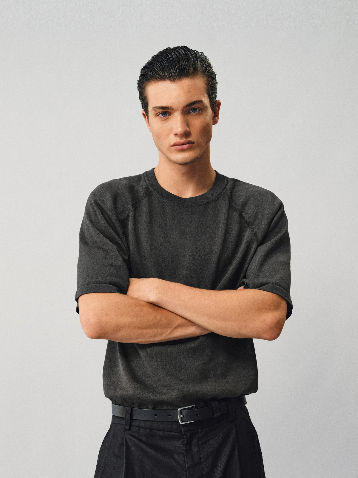 NONRADICAL Washi Yarn Blend Breathable Relaxed Tee