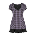 SagiDolls Girl Power #Hyacinth# Purple Plaid Halterneck Dress