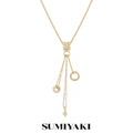 SUMIYAKI Tube Bead Tassel Choker Necklace
