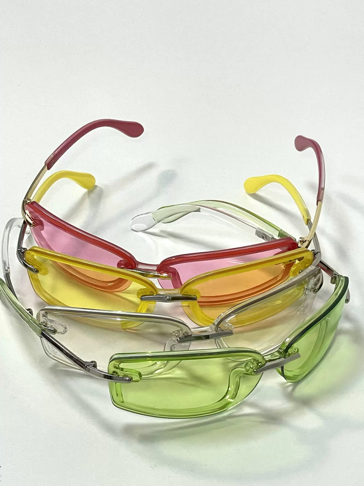 Salty gummy Frameless Pilot Retro Sunglasses