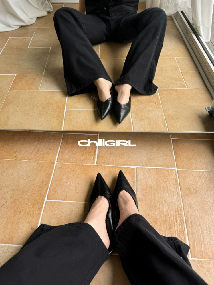 CHILIGIRL pointed flat shoes