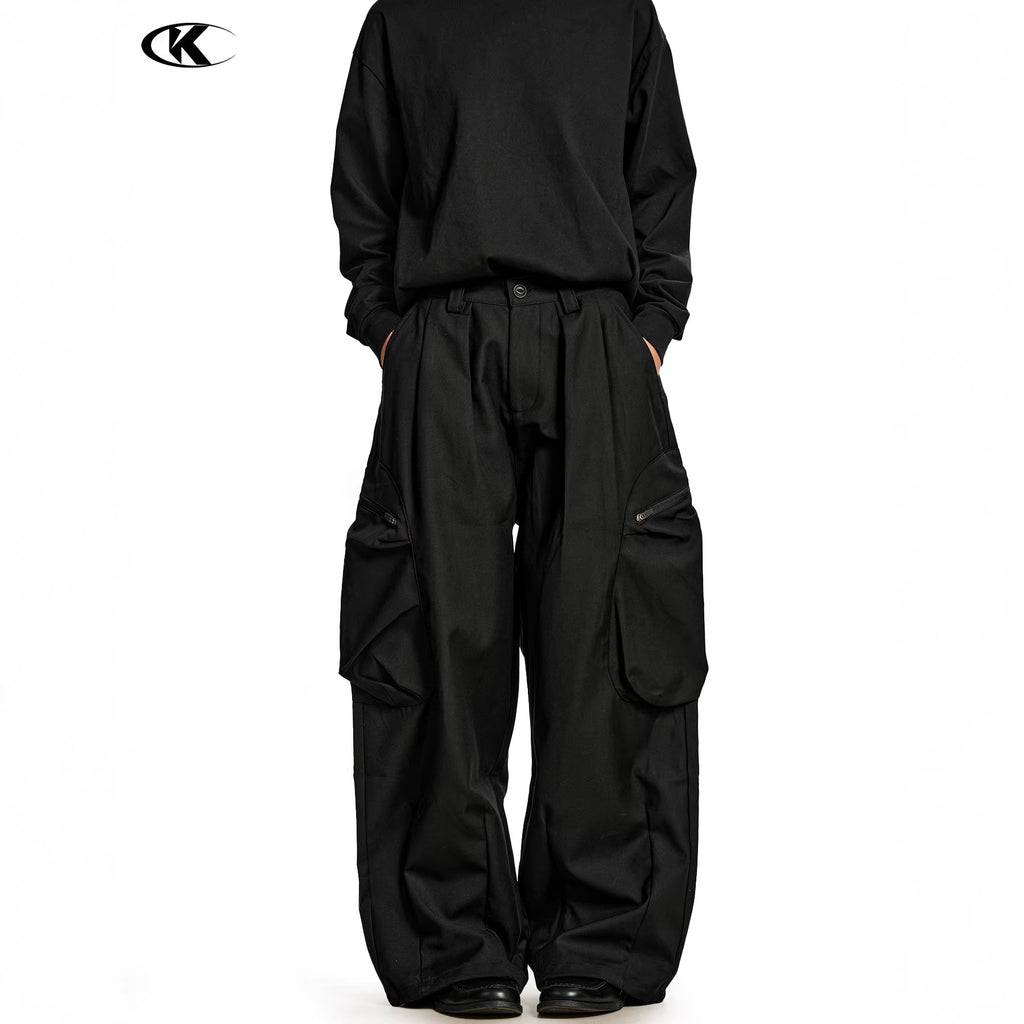 11KN Vintage Loose Casual Wide Leg Pants