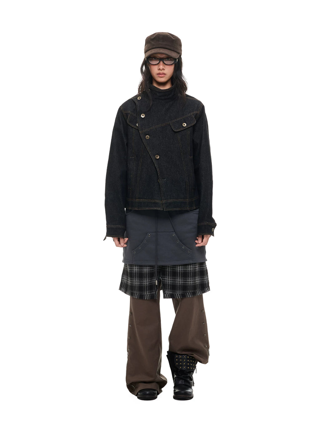 JIKOO Prussia Raw Denim Oversized Jacket