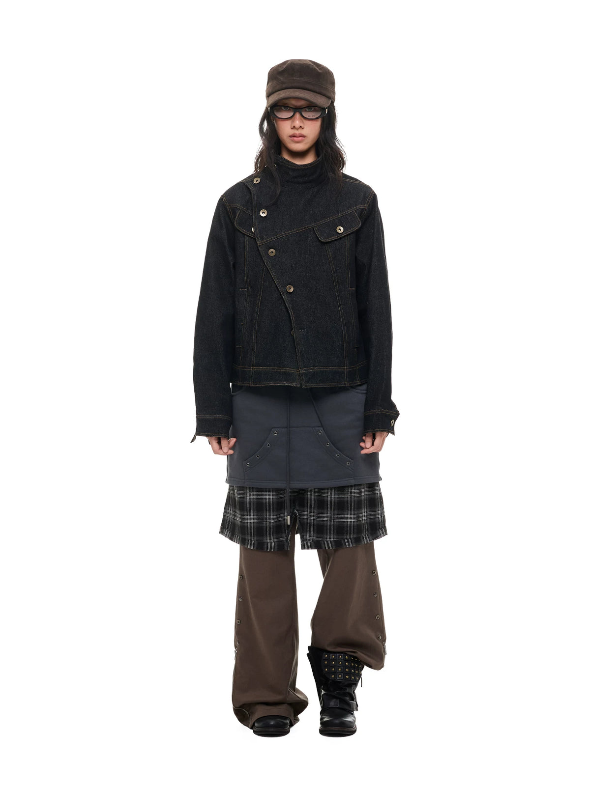 JIKOO Prussia Raw Denim Oversized Jacket