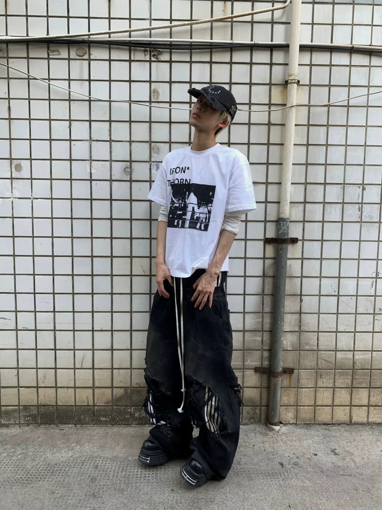 Ironthorn Vintage Loose Portrait Print Tee