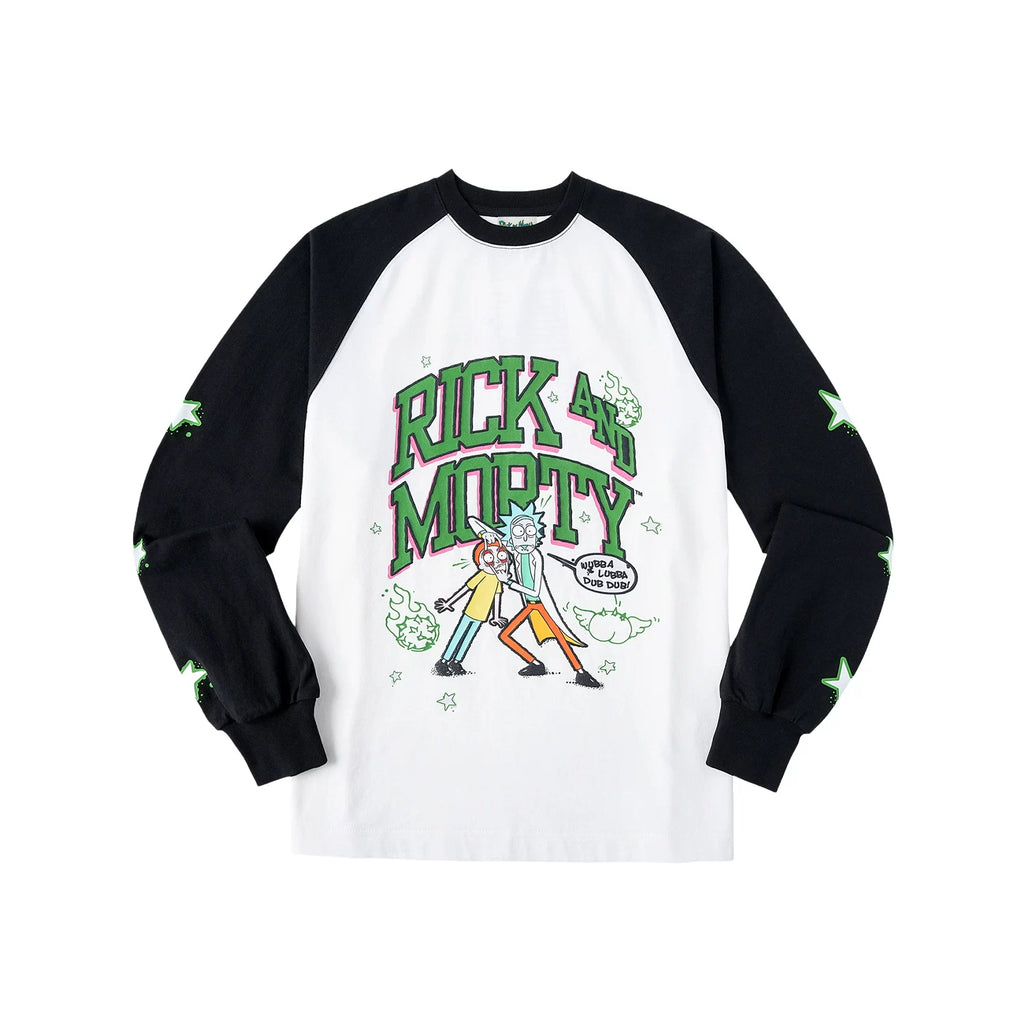 WHOOSIS Shoulder Sleeve Star Print Long Sleeve