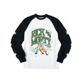 WHOOSIS Shoulder Sleeve Star Print Long Sleeve