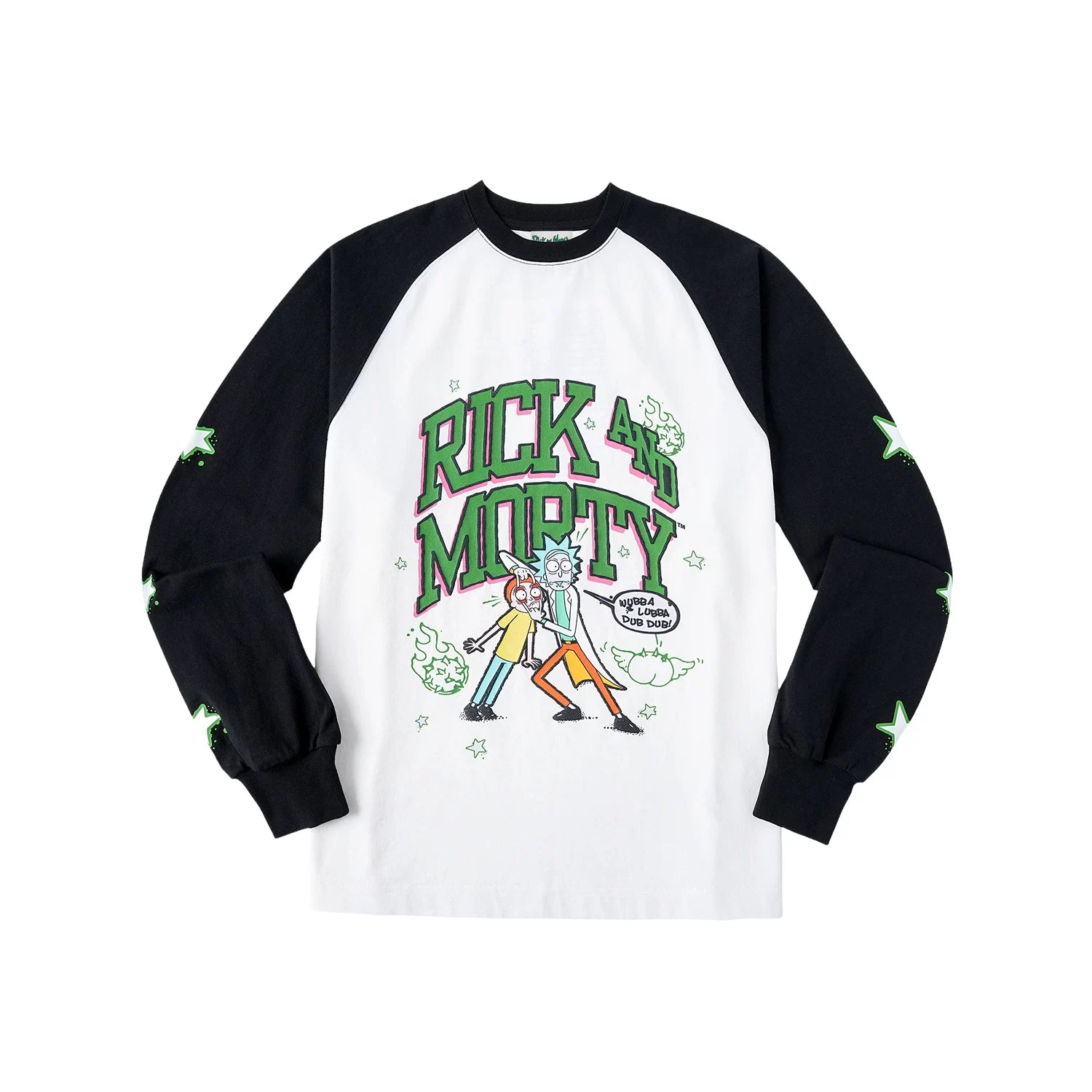 WHOOSIS Shoulder Sleeve Star Print Long Sleeve