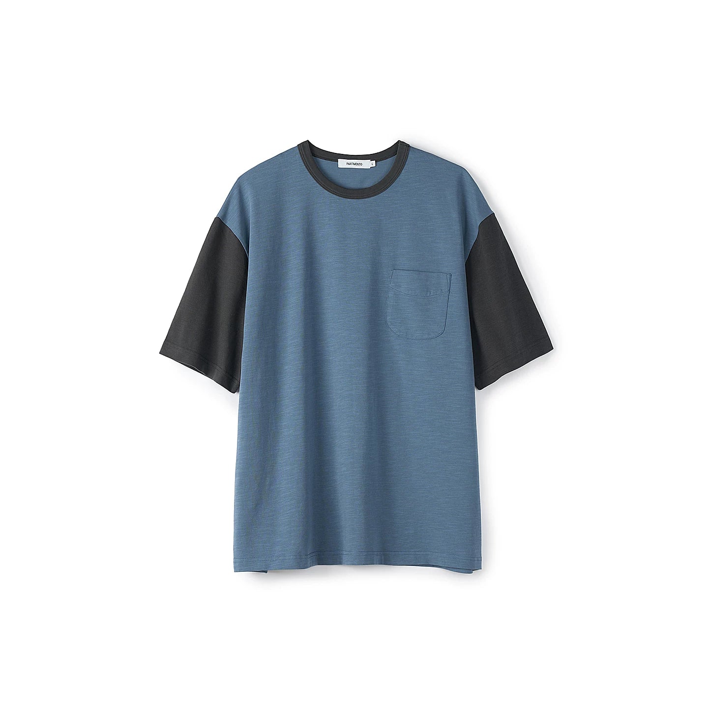 PARTIMENTO Color-Block Raglan 240g Breathable Loose Tee