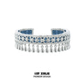 1ST XULIE Ethnic Style Blue Alloy Bracelet