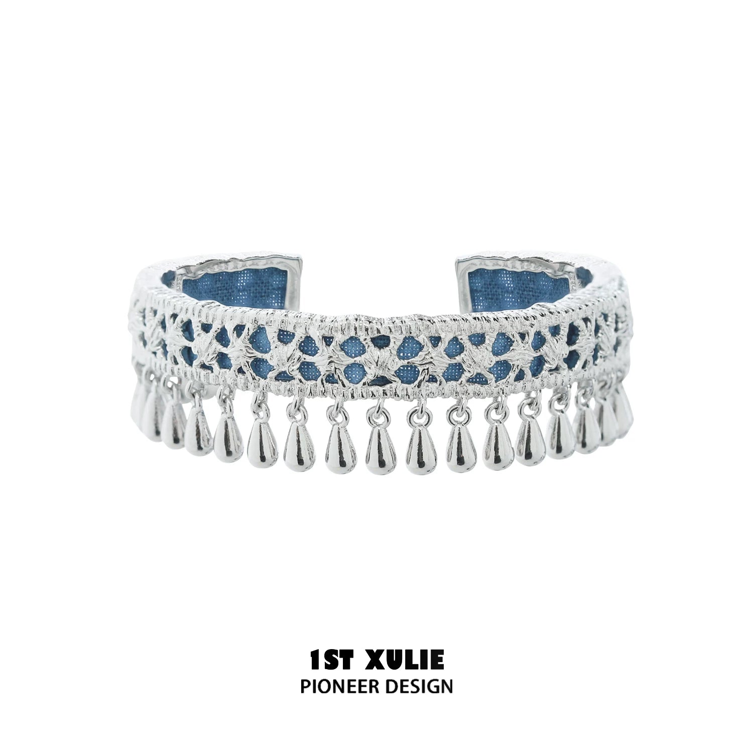 1ST XULIE Ethnic Style Blue Alloy Bracelet
