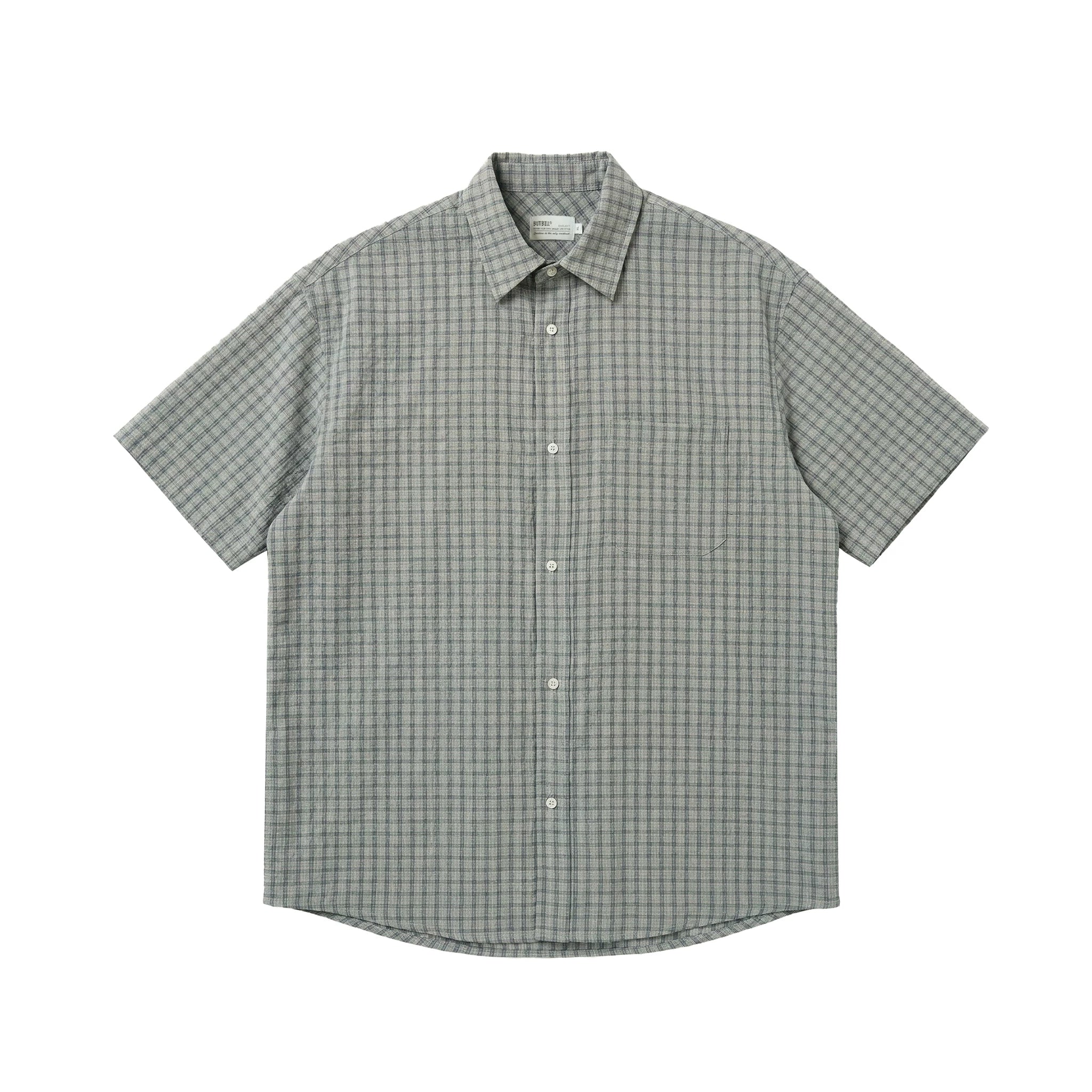 BUTTBILL Gingham 260g Relaxed Fit Shirt