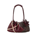 ECODAY Soft Pattern Flat Moon Premium Sense Underarm Shoulder Bag