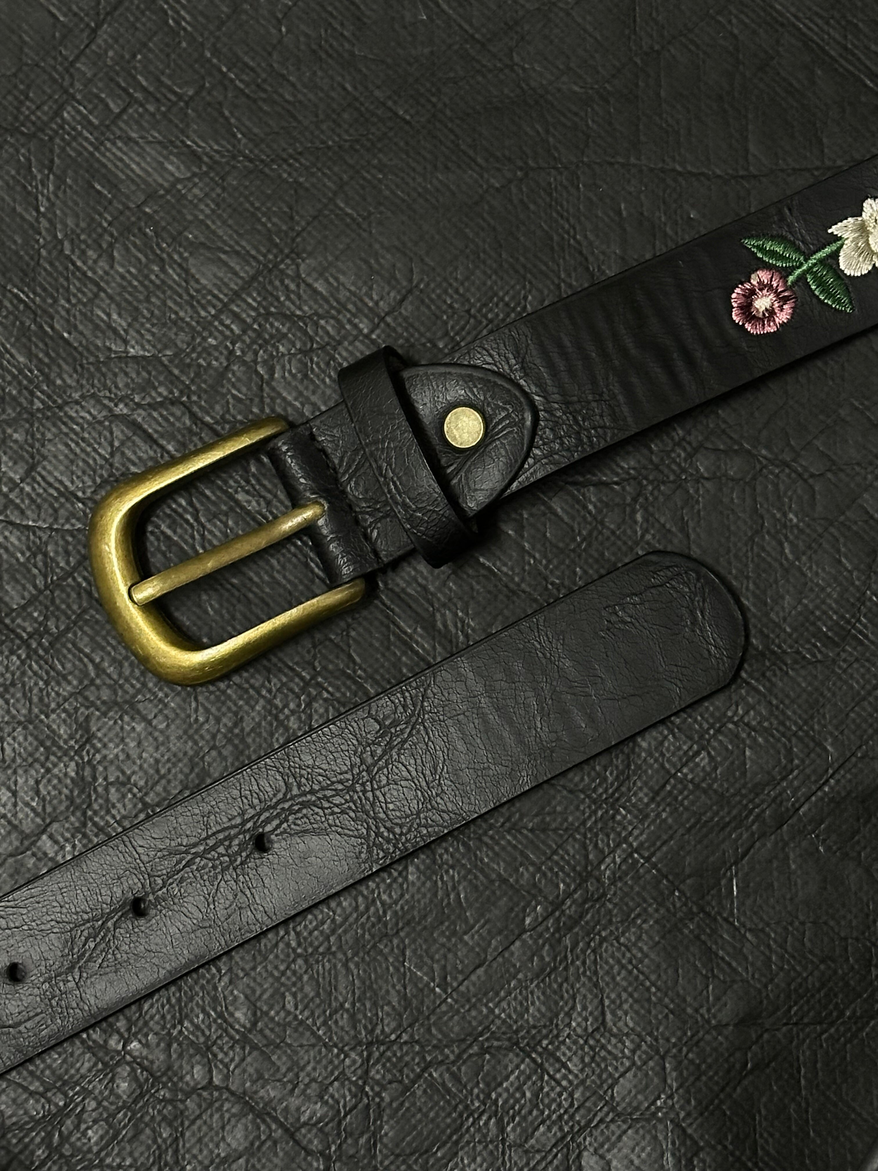 DPOL Embroidered Flower Cleanfit Medieval Belt