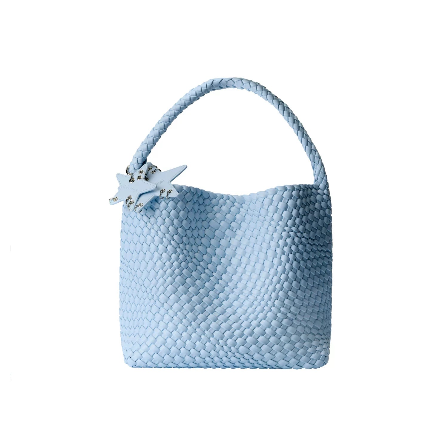 ECODAY Blue Woven Faux Leather Tote