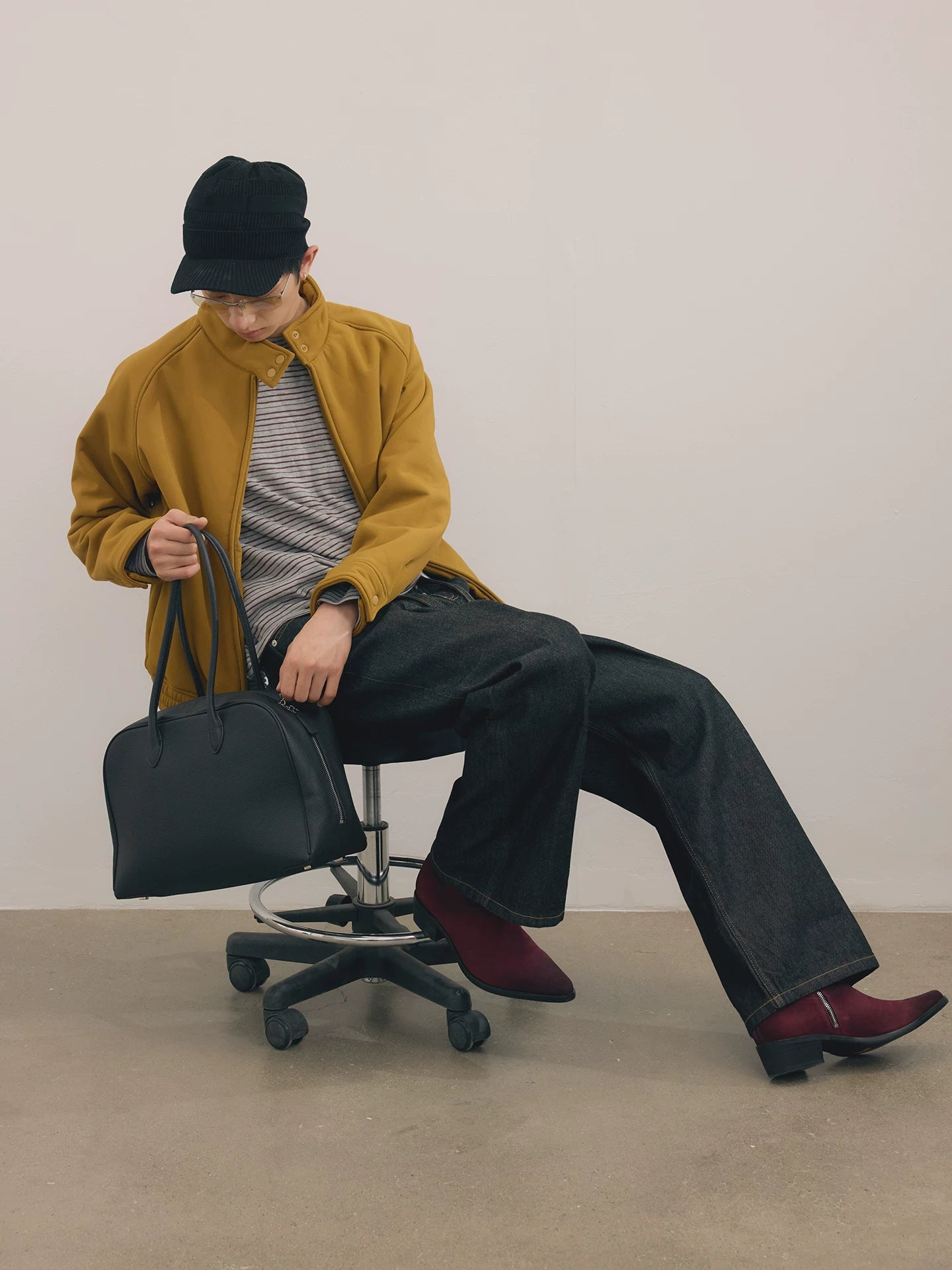 NO LOGO Mercerized Cow Suede Leather Chelsea Boots
