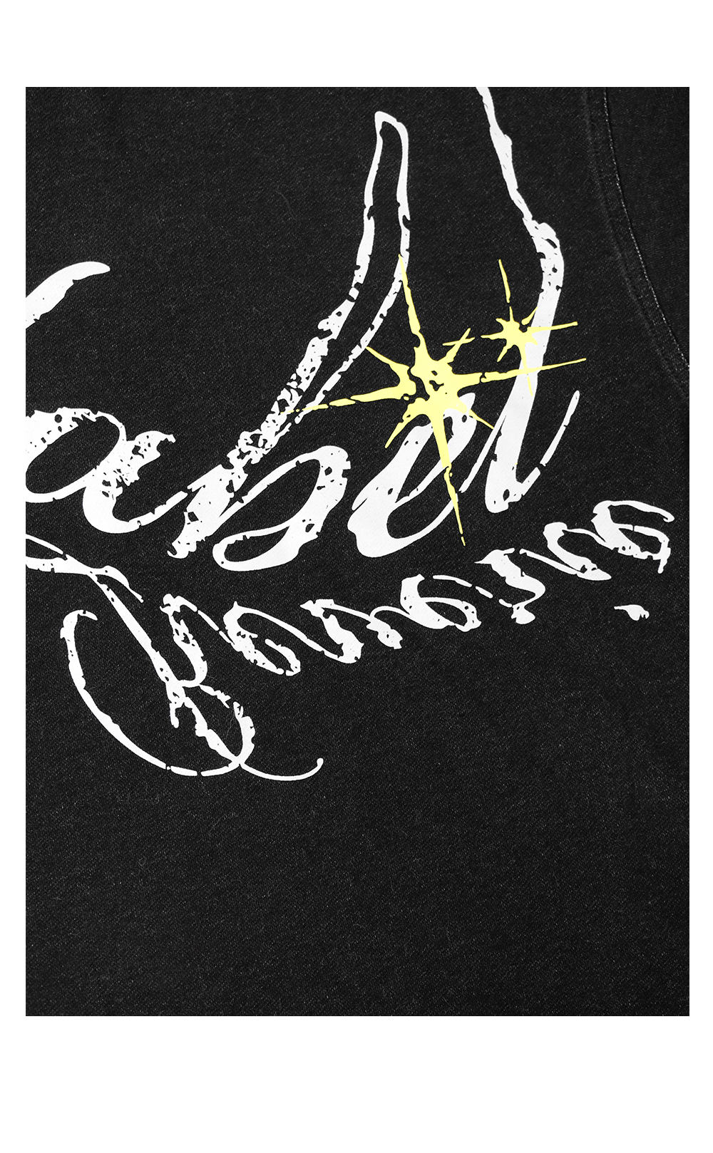 RELABEL Removable Hood Round Neck Casual Tee